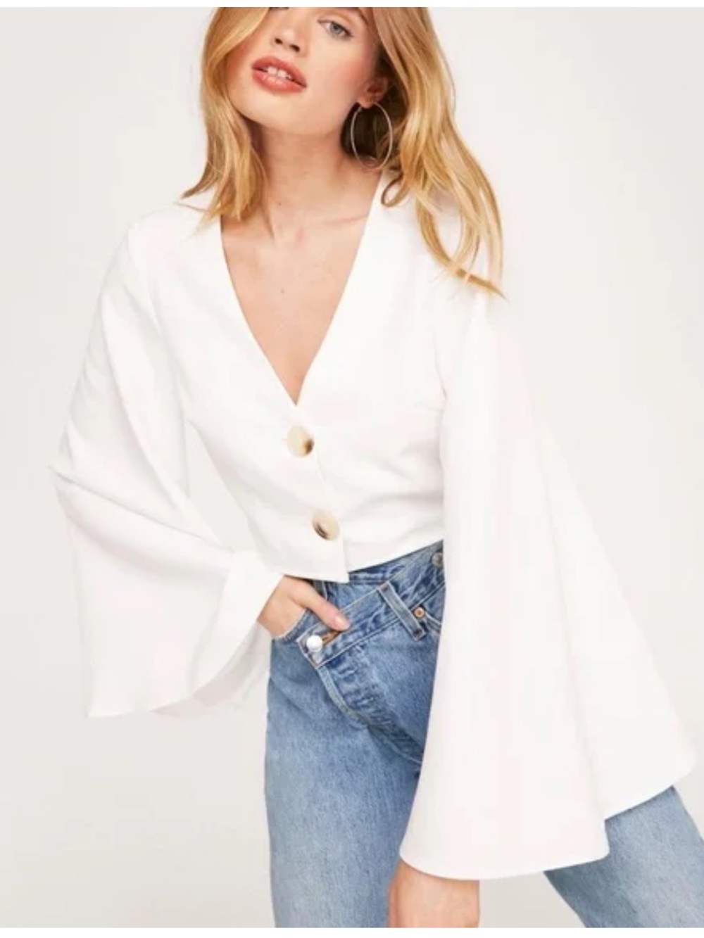 Nasty Gal Button-Through Blouse